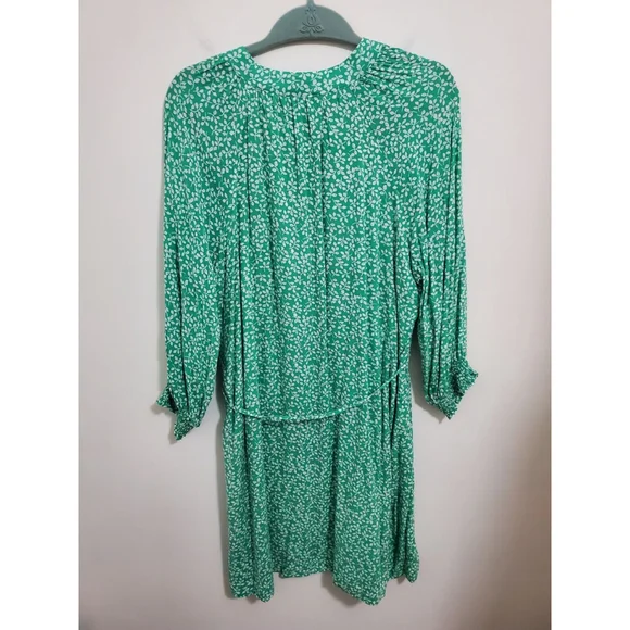 Draper James RsVP Green Flowy 3/4 SLEEVE MIDI GREEN DRESS. SIZE LARGE - Picture 5 of 7